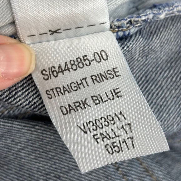 Gap 1969 Mens 32 Waist by 32 Length Jeans Straight Leg Mid Rise Dark Blue 5 PKT - Picture 10 of 10